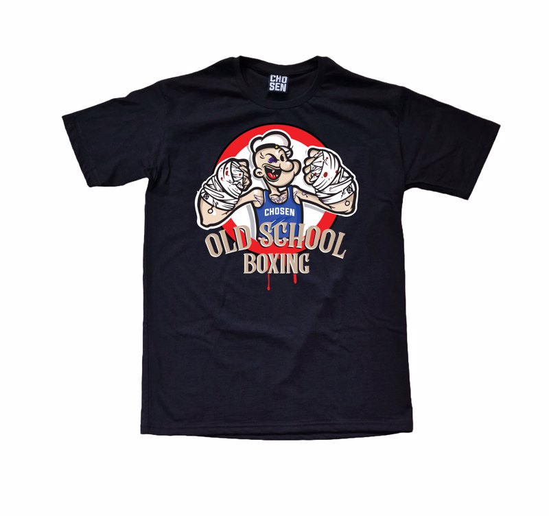 Chosen Old School Boxing Tshirt-black